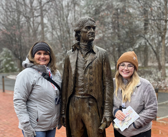 A Snowy Morning at Monticello