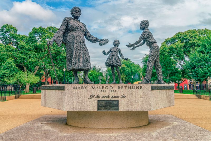 Esteemed educator, Mary McLeod Bethune statue in Lincoln Park, Washington, DC